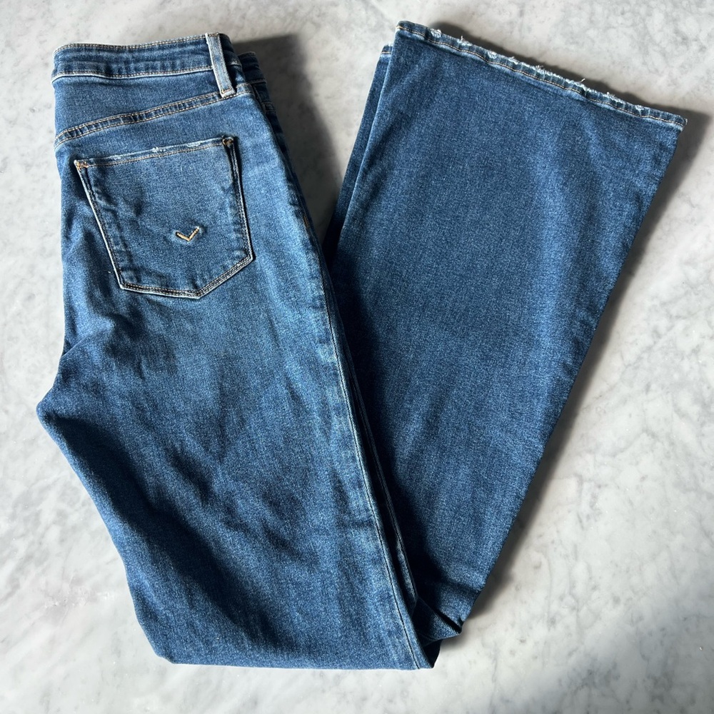 Hudson High Rise LIKE NEW 🆕 HOLLY FLARE SZ 29 Jeans Light Blue Denim